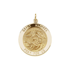 White gold st michael pendant sale