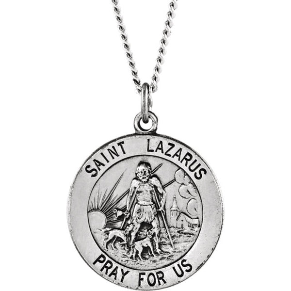 925 Sterling Silver CZ Handmade Enamel Saint outlet Lazarus